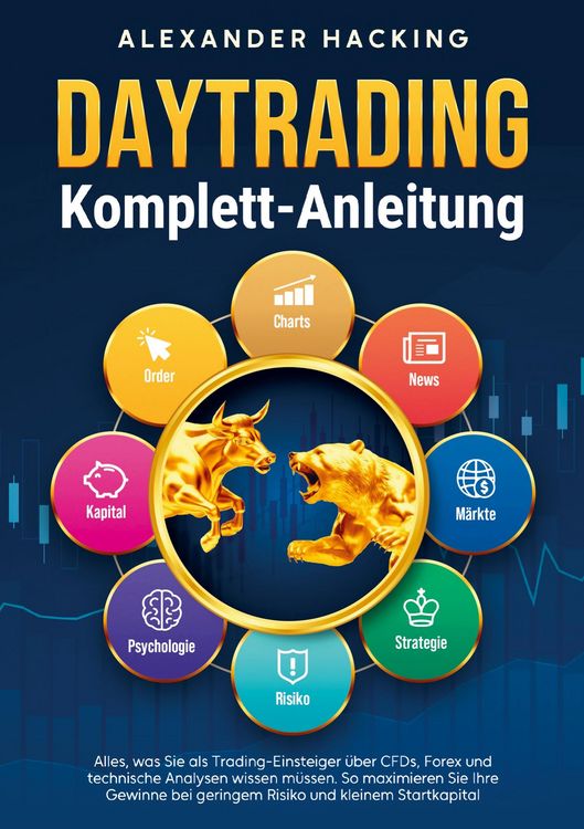 Produktbild: Daytrading Komplett-Anleitung: Alles, was Sie als Trading-Einsteiger &uuml;ber CFDs, Forex und technische Analysen wissen m&uuml;ssen