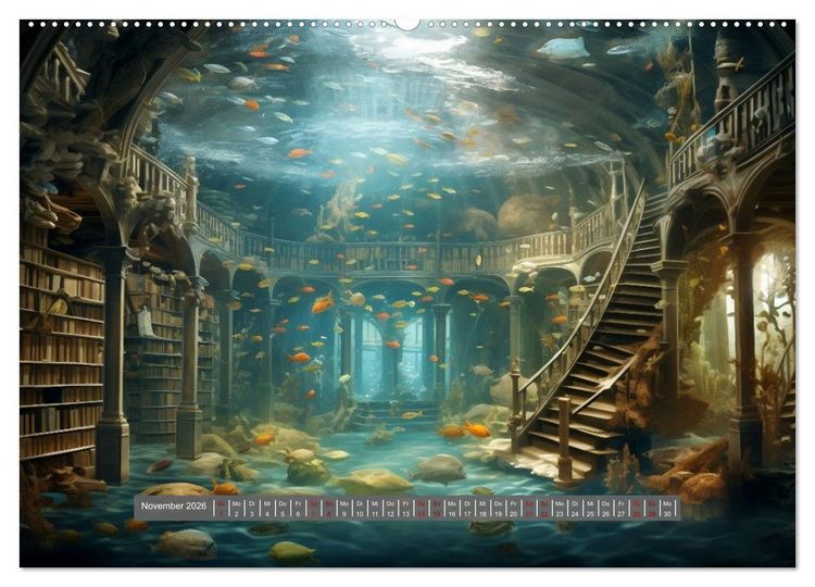 Produktbild: Am Grunde des Meeres (Wandkalender 2026 DIN A2 quer), CALVENDO Monatskalender