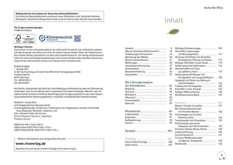 Produktbild: Kochen f&uuml;rs Klima