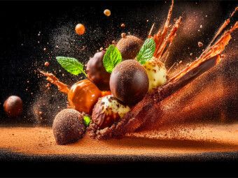 Produktbild: CALVENDO Puzzle Pralinen und Schokolade | 1000 Teile Lege-Gr&ouml;&szlig;e 64x48cm Foto-Puzzle f&uuml;r gl&uuml;ckliche Stunden