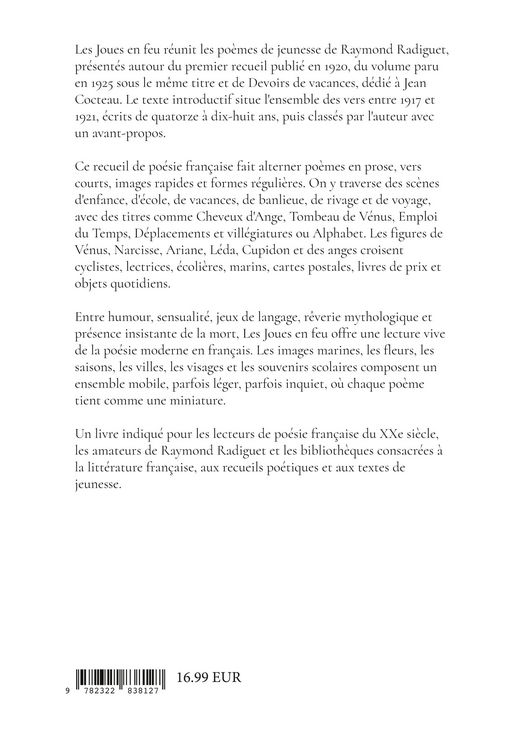 Produktbild: Les Joues en feu