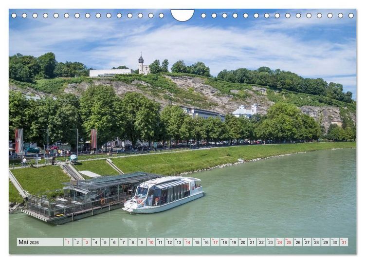 Produktbild: Charmantes Stadtherz SALZBURG (Wandkalender 2026 DIN A4 quer), CALVENDO Monatskalender
