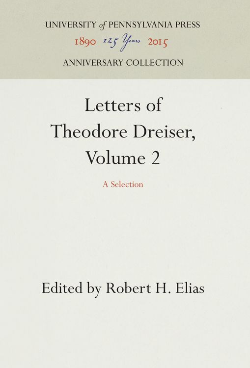 Produktbild: Letters of Theodore Dreiser, Volume 2