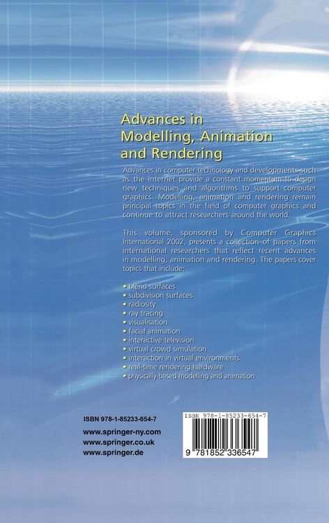 Produktbild: Advances in Modelling, Animation and Rendering