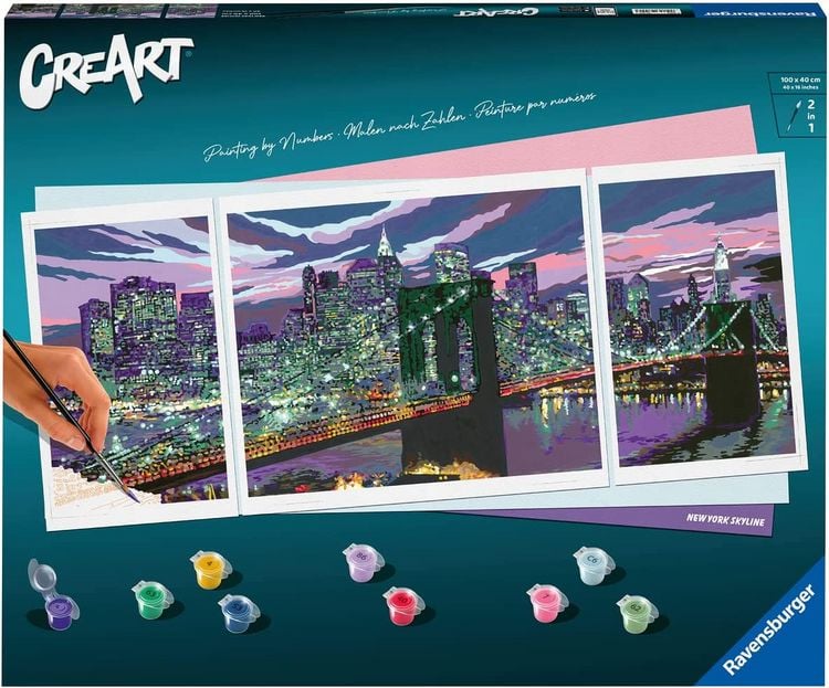 Produktbild: CreArt Premium Triptychon - Skyline von New York