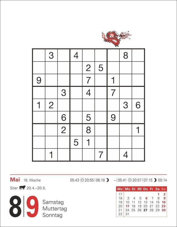 Produktbild: Sudoku Tagesabrei&szlig;kalender 2027 - Das Kult-R&auml;tsel aus Japan