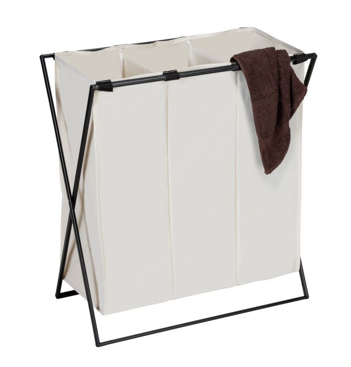 Produktbild: W&auml;schesammler Mod. Trio XL Beige, mit drei F&auml;chern