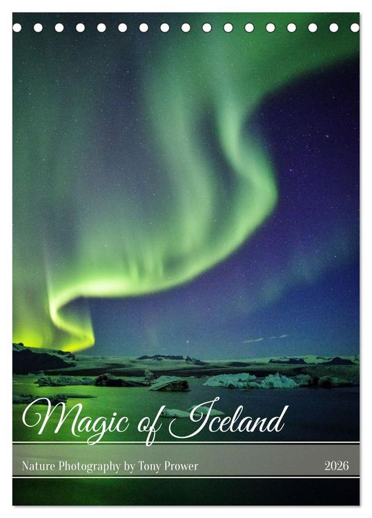 Produktbild: Magic of Iceland - nature photography (Desk Calendar 2026 DIN A5 portrait), CALVENDO 12 Month DeskCalendar