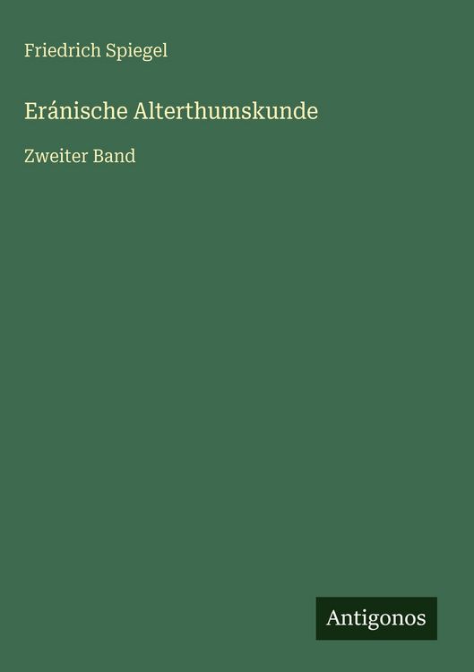 Produktbild: Er&aacute;nische Alterthumskunde