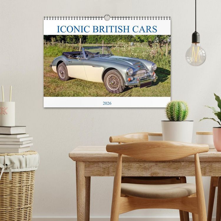 Produktbild: Iconic British Cars (Wall Calendar 2026 DIN A3 landscape), CALVENDO 12 Month Wall Calendar
