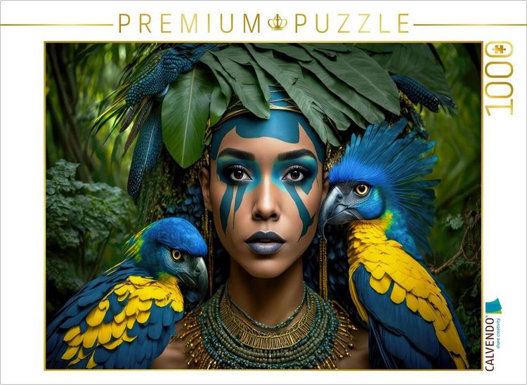 Produktbild: CALVENDO Puzzle Junge Frau | 1000 Teile Lege-Gr&ouml;&szlig;e 64x48cm Foto-Puzzle f&uuml;r gl&uuml;ckliche Stunden