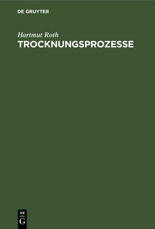 Produktbild: Trocknungsprozesse