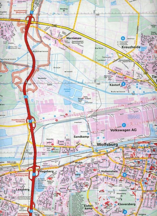 Produktbild: Falk Stadtplan Extra Wolfsburg 1:21.000