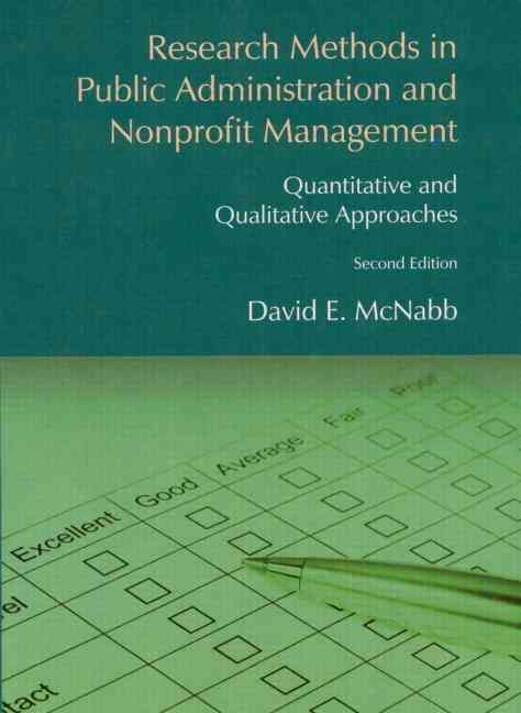 Produktbild: Research Methods in Public Administration and Nonprofit Management: Qualitative and Quantitative Approaches