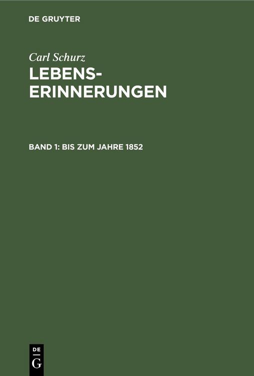 Produktbild: Bis zum Jahre 1852