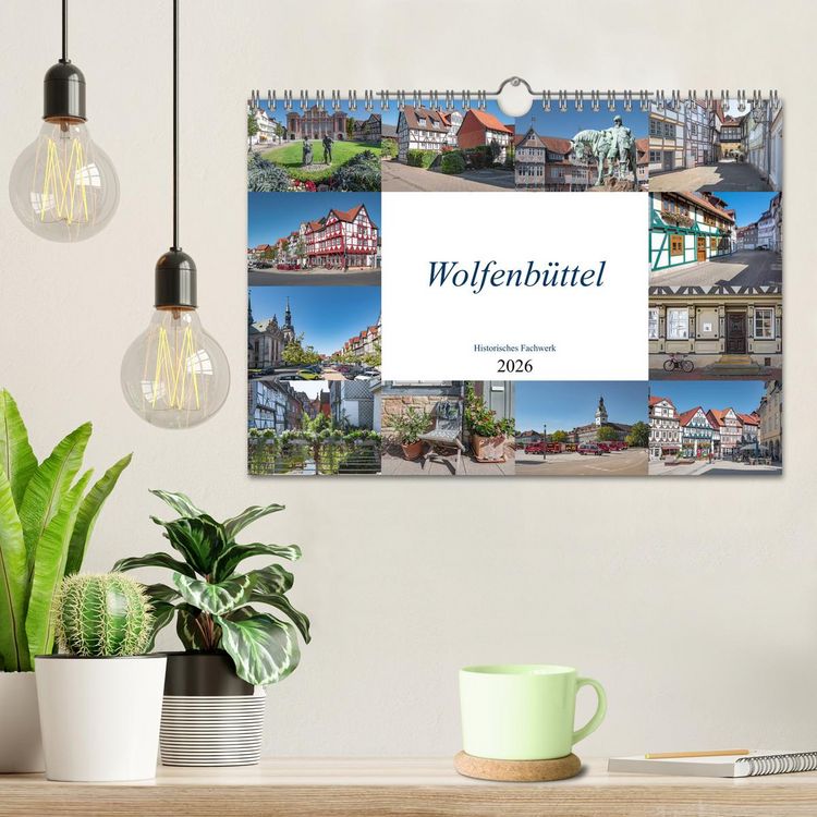 Produktbild: Wolfenb&uuml;ttel - Historisches Fachwerk (Wandkalender 2026 DIN A4 quer), CALVENDO Monatskalender
