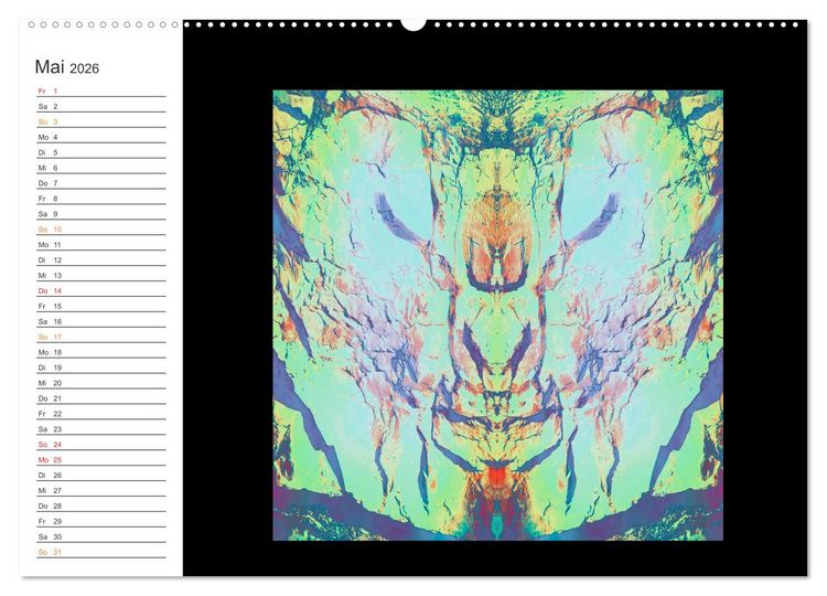 Produktbild: LiTH-Os Antlitze des Sandsteins von ID AD Art Gabi Zapf (Wandkalender 2026 DIN A2 quer), CALVENDO Monatskalender