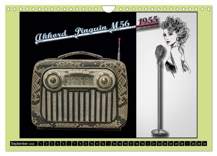 Produktbild: RADIO LEGENDEN (Wandkalender 2026 DIN A4 quer), CALVENDO Monatskalender