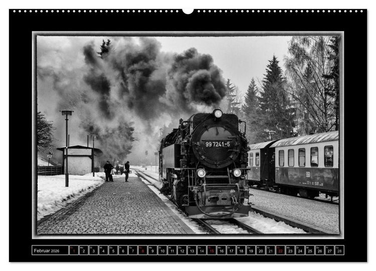 Produktbild: Nostalgie Dampf (hochwertiger Premium Wandkalender 2026 DIN A2 quer), Kunstdruck in Hochglanz