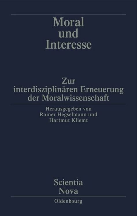Produktbild: Moral und Interesse