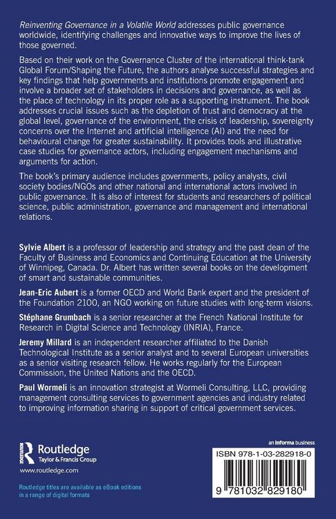 Produktbild: Reinventing Governance in a Volatile World