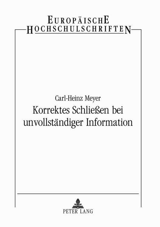 Produktbild: Korrektes Schlie&szlig;en bei unvollst&auml;ndiger Information