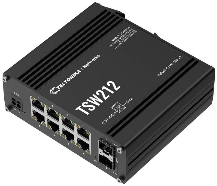 Produktbild: Teltonika TSW212 TSW212 Ethernet Switch