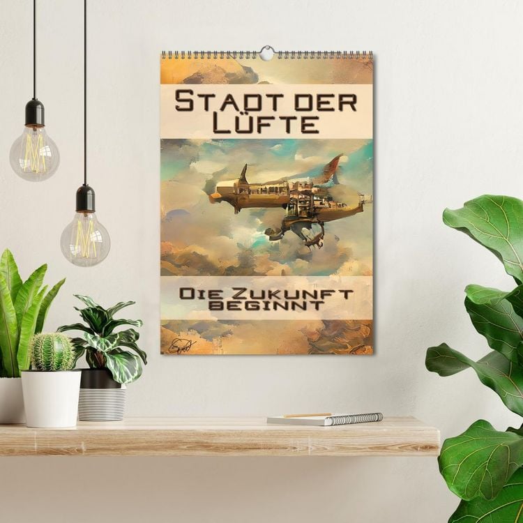 Produktbild: Stadt der L&uuml;fte, die Zukunft beginnt (Wandkalender 2026 DIN A3 hoch), CALVENDO Monatskalender