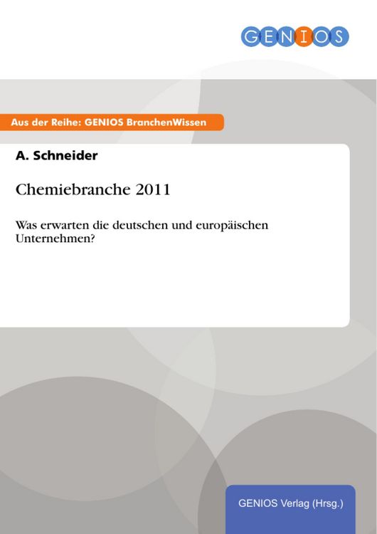 Produktbild: Chemiebranche 2011