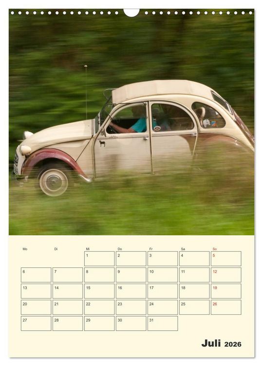 Produktbild: Citro&euml;n 2CV - Lebensart Ente (Wandkalender 2026 DIN A3 hoch), CALVENDO Monatskalender