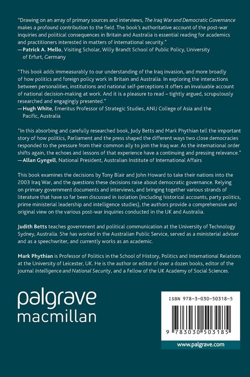 Produktbild: The Iraq War and Democratic Governance
