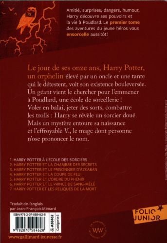 Produktbild: Rowling, J: Harry Potter 1 / &eacute;cole des sorciers