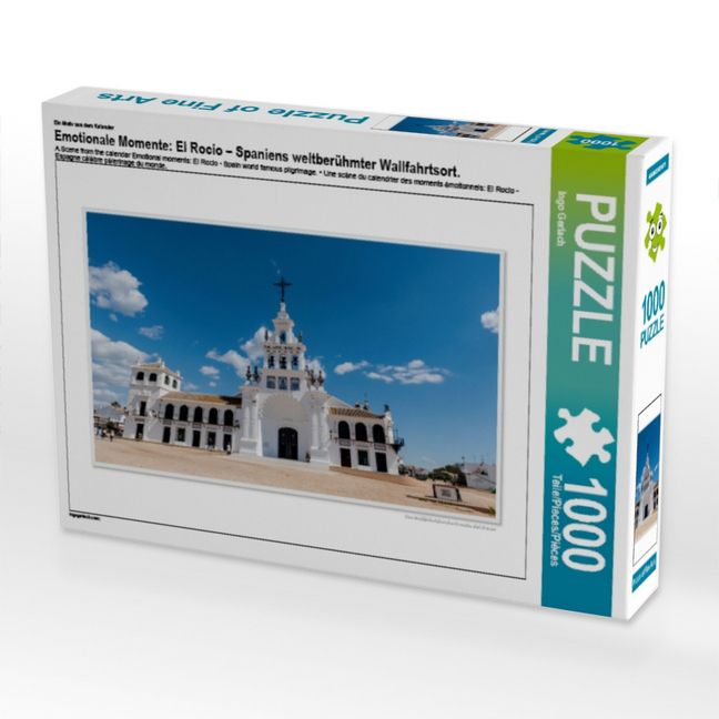 Produktbild: CALVENDO Puzzle Ein Motiv aus dem Kalender Emotionale Momente: El Rocio - Spaniens weltber&uuml;hmter Wallfahrtsort. | 1000 Teile Lege-Gr&ouml;&szlig;e 64x48cm Foto-Puzzle f&uuml;r gl&uuml;ckliche Stunden