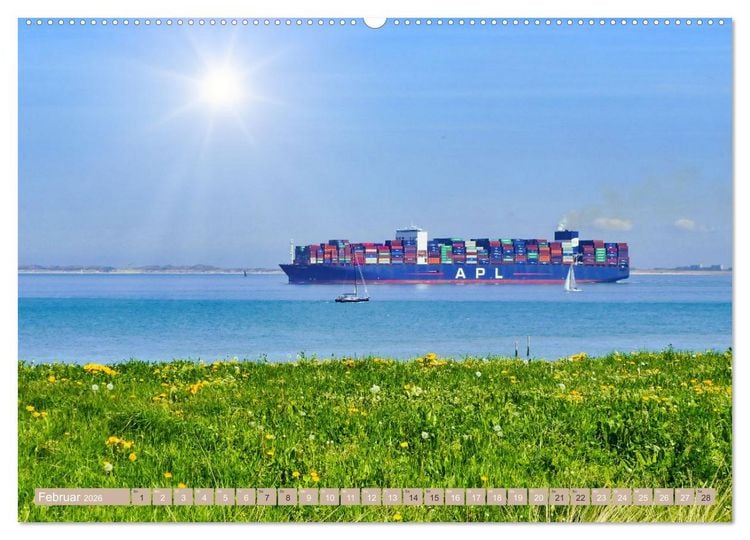 Produktbild: Zeeland - Wasser, Sand und Meer (Wandkalender 2026 DIN A2 quer), CALVENDO Monatskalender