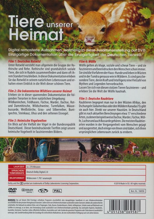 Produktbild: Tiere unserer Heimat