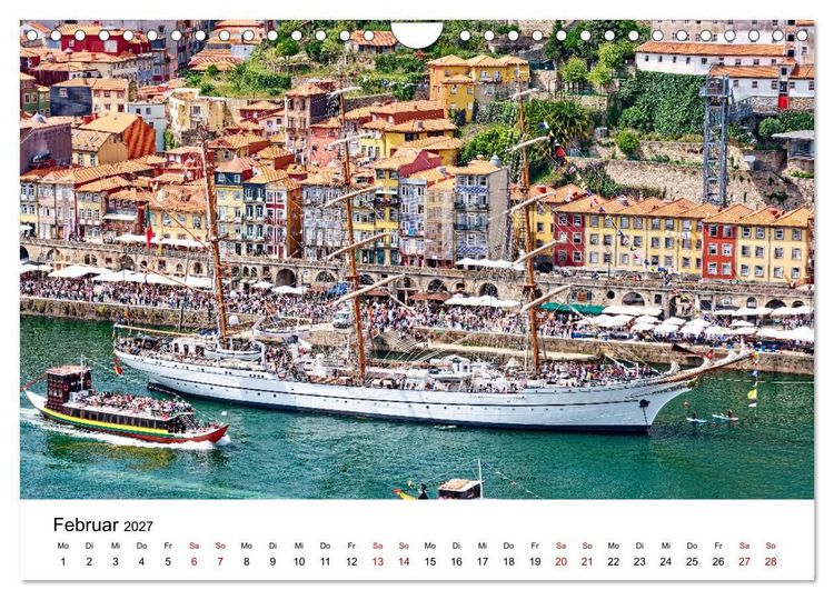 Produktbild: Porto und Gaia - Ausblicke und Einsichten (Wandkalender 2027 DIN A4 quer), CALVENDO Monatskalender