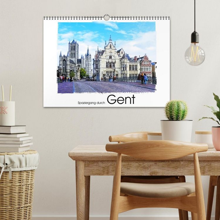 Produktbild: Spaziergang durch Gent (Wandkalender 2026 DIN A3 quer), CALVENDO Monatskalender