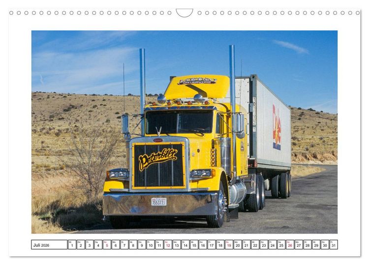 Produktbild: US-Trucks - Auf Achse in Amerika (Wandkalender 2026 DIN A3 quer), CALVENDO Monatskalender