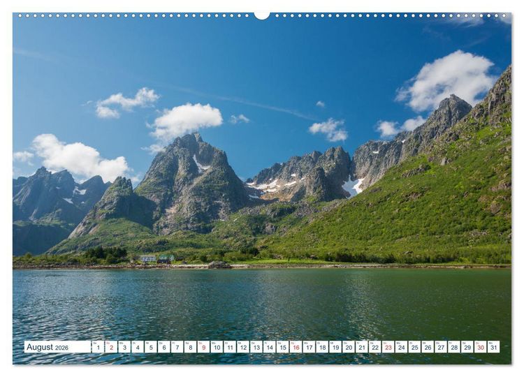 Produktbild: Lofoten Vester&aring;len (Wandkalender 2026 DIN A2 quer), CALVENDO Monatskalender