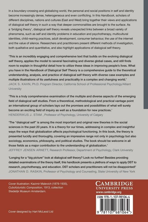 Produktbild: Handbook of Dialogical Self Theory