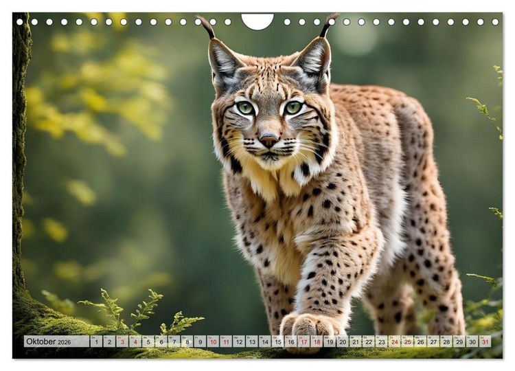 Produktbild: Auf den Spuren der Luchse (Wandkalender 2026 DIN A4 quer), CALVENDO Monatskalender