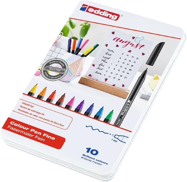 Produktbild: edding Fasermaler Color Pen 10er Set