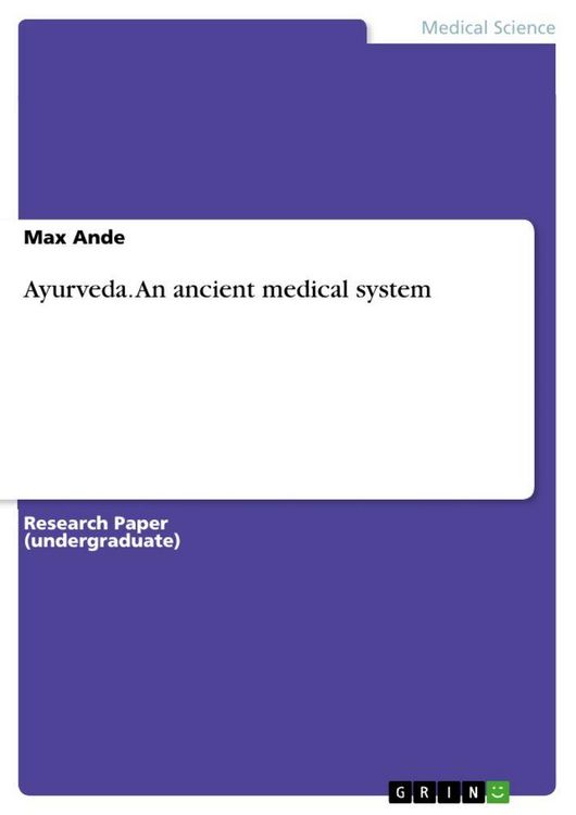 Produktbild: Ayurveda. An ancient medical system