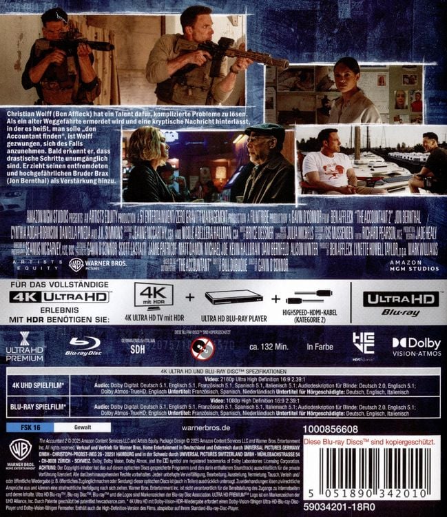 Produktbild: The Accountant 2 (4K Ultra HD) (+ Blu-ray)
