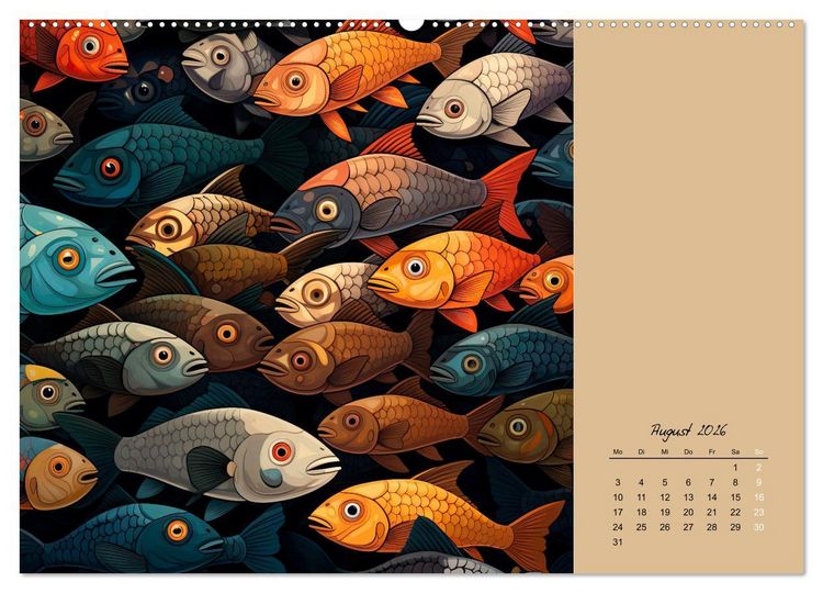 Produktbild: Tierisches Gewimmel (hochwertiger Premium Wandkalender 2026 DIN A2 quer), Kunstdruck in Hochglanz
