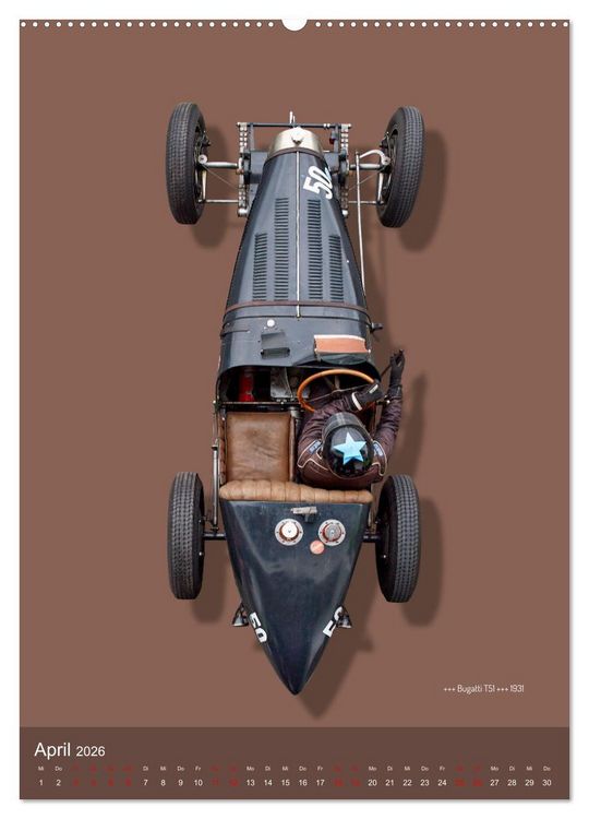Produktbild: Legenden des Rennsports, Historic Grand Prix Cars 1925-1960 (hochwertiger Premium Wandkalender 2026 DIN A2 hoch), Kunstdruck in Hochglanz
