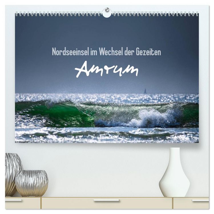 Produktbild: Amrum - Nordseeinsel im Wechsel der Gezeiten (hochwertiger Premium Wandkalender 2026 DIN A2 quer), Kunstdruck in Hochglanz
