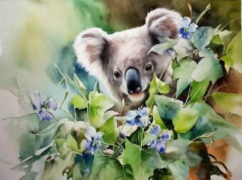 Produktbild: CALVENDO Puzzle Koala im Fr&uuml;hling | 2000 Teile Lege-Gr&ouml;&szlig;e 90x67cm Foto-Puzzle f&uuml;r gl&uuml;ckliche Stunden