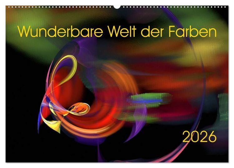 Produktbild: Wunderbare Welt der Farben 2026 (Wandkalender 2026 DIN A2 quer), CALVENDO Monatskalender