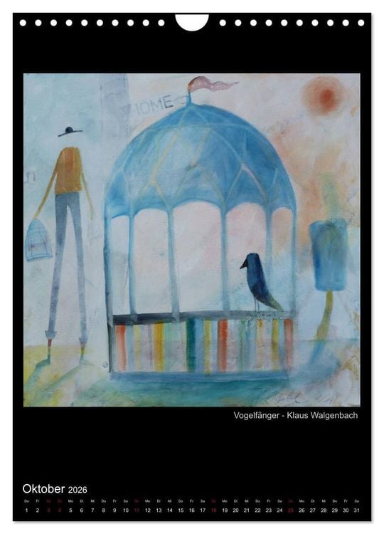 Produktbild: Kunstkalender der Moerser Palette e.V. (Wandkalender 2026 DIN A4 hoch), CALVENDO Monatskalender